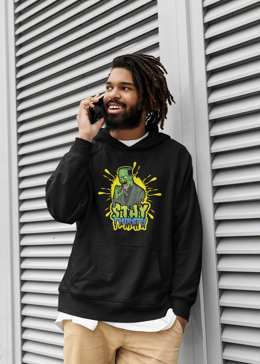 mens stay thirsty smart hoodie